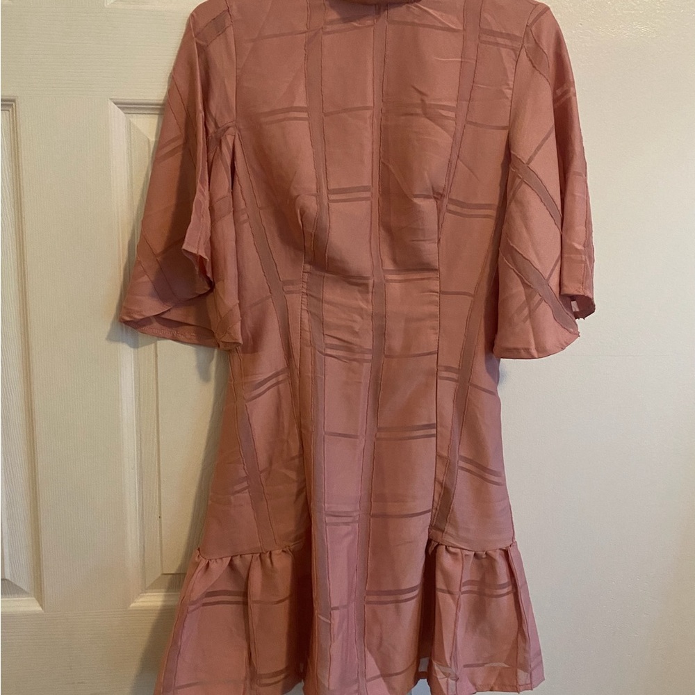Missguided + Dusty Rose Mini Dress
